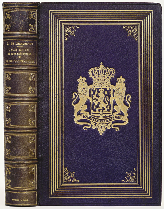 Ein blaues Gesetzbuch mit einer goldenen Krone auf dem Cover, auf einem weißen Hintergrund.